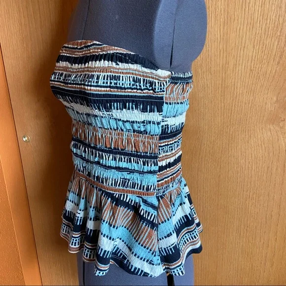 NWT Anthropologie Porridge Smocked Peplum Tube Top - Picture 5 of 10